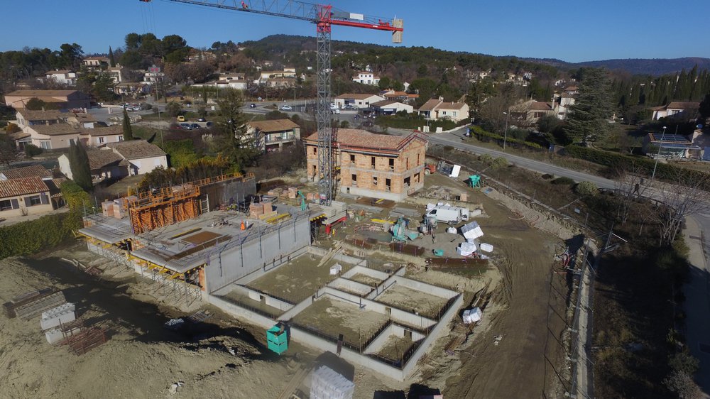 Chantier Samaria Pierrevert vue sud est